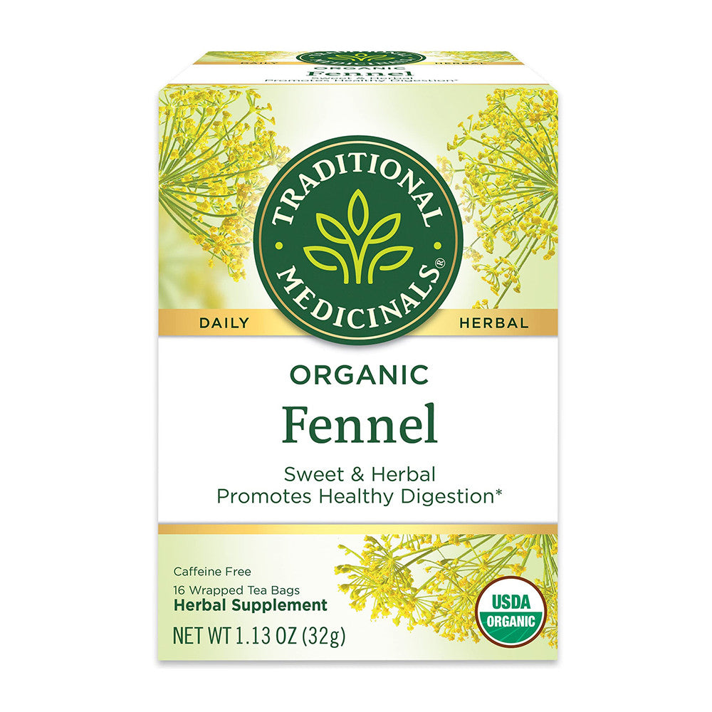 Traditional Medicinals Organic Herbal Tea, Fennel, 16 Tea Bags